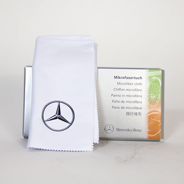 Premium high gloss microfibre cloth 30 x 30 cm genuine Mercedes-Benz white | A0009865000
