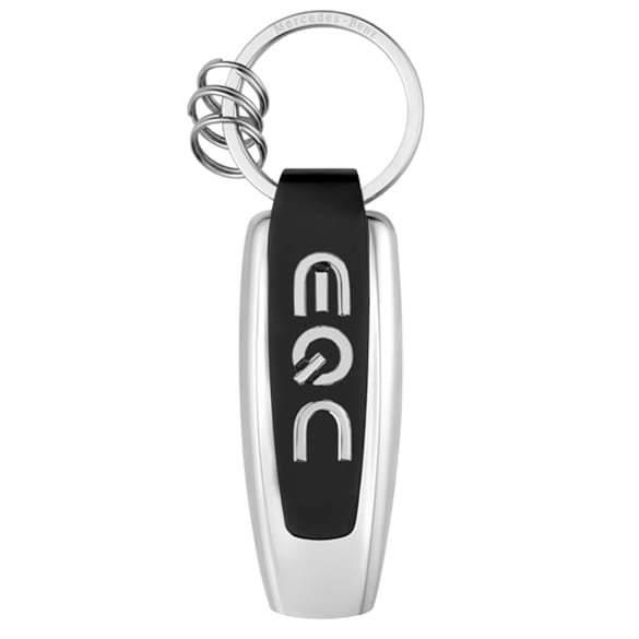 Schlüsselanhänger Typo EQC-Klasse silber/schwarz Mercedes-Benz Collection | B66953962
