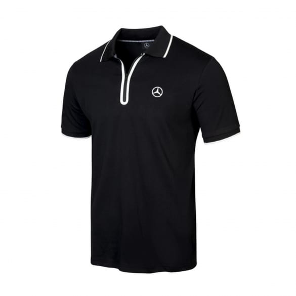 Polo shirt men black genuine Mercedes-Benz Collection | B6695870-schwarz