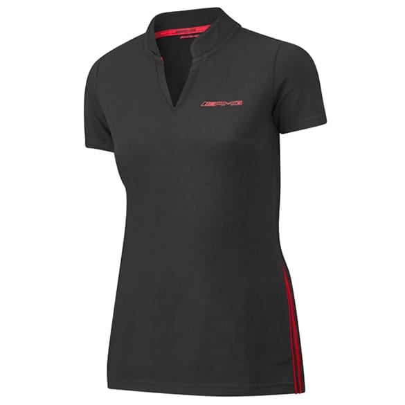 AMG women polo shirt black & red genuine Mercedes-AMG Collection