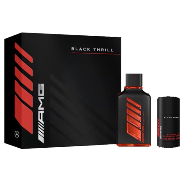 AMG gift set Black Thrill Men's Eau de Parfum Deodorant Stick Genuine Mercedes-AMG