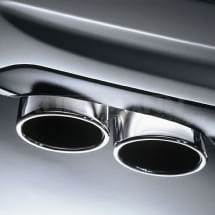 Abbildung AMG Abgasanlage / Sportauspuff f&uuml;r den Mercedes-Benz CLK W209 Coupe