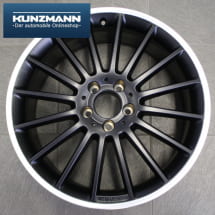 Abbildung AMG Styling V / 5 Alufelgen in matt schwarz f&uuml;r Ihr Mercedes-Benz E-Klasse Cabrio oder Coup&eacute; W207