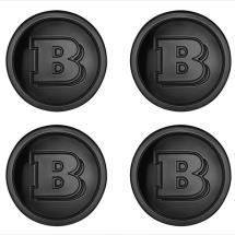Brabus hub caps black smart 453 original smart accessories | A45340007009696-B