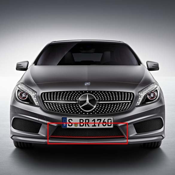 A 250 Sport AMG front grill with red trim A-Class W176 genuine Mercedes-Benz