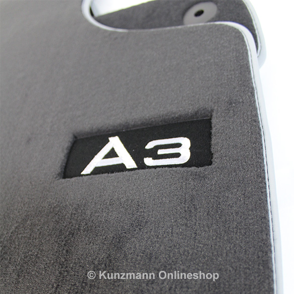 Premium velor floor mats with logo A3 genuine Audi A3 (8P)