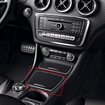 Mittelkonsolen Abdeckung mit Chromrahmen / Ablagefach CLA Mercedes-Benz | C117-Ablage-Chrom-Hinten