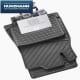 Car rubber floor mats Mercedes E-Class W212 | original Mercedes-Benz in black