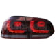Original LED R&uuml;ckleuchten Schlussleuchten VW Golf R VI 6 kirschrot