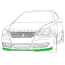Original VW Frontspoilerlippe Polo 4 / IV 9N GP