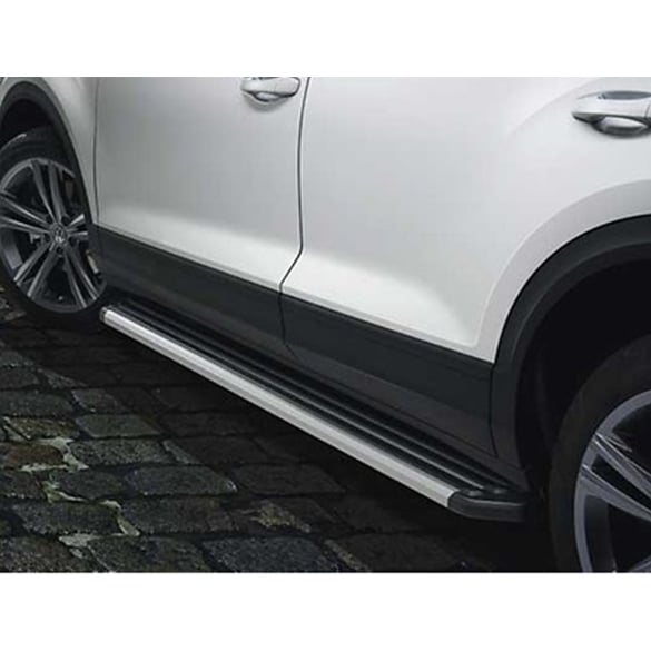 Footboards for side skirts aluminum light T-Roc genuine Volkswagen