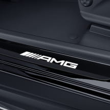 AMG Einstiegsleisten Wechselcover schwarz weiß LED A1776804507 | A1776804507-K