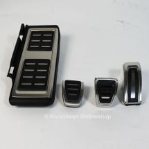 pedal caps stainless steel | manual gearbox | original Volkswagen | VW Golf 7 VII GTI | GTD | Golf7-pedalset-schalt
