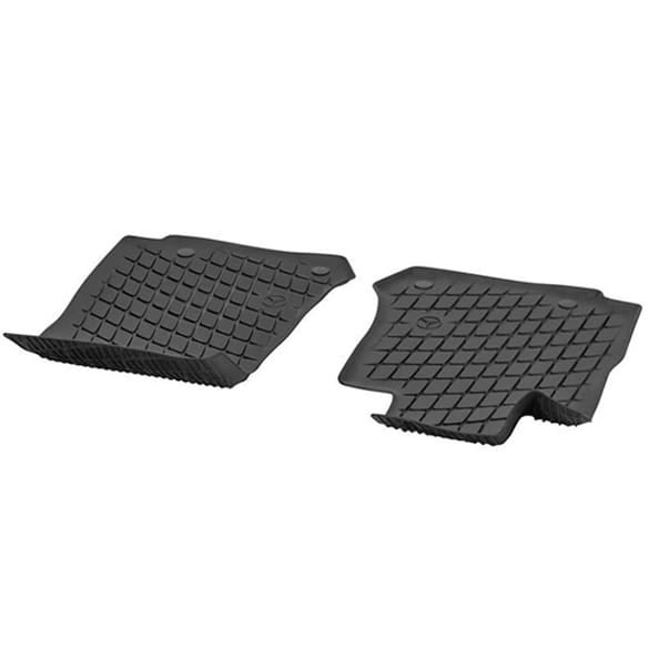 rubber floor mats EQC N293 Dynamic Squares 2-piece set front Genuine Mercedes-Benz 