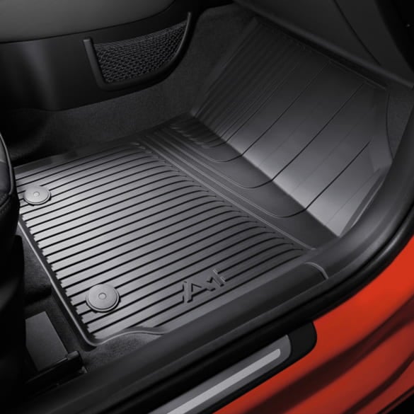 Rubber floor mats set Audi A1 8X 2-piece rear Genuine 