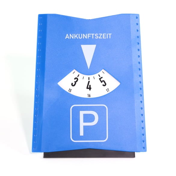 Parking disc with ice scraper and shopping trolley chips | Parkscheibe-39046