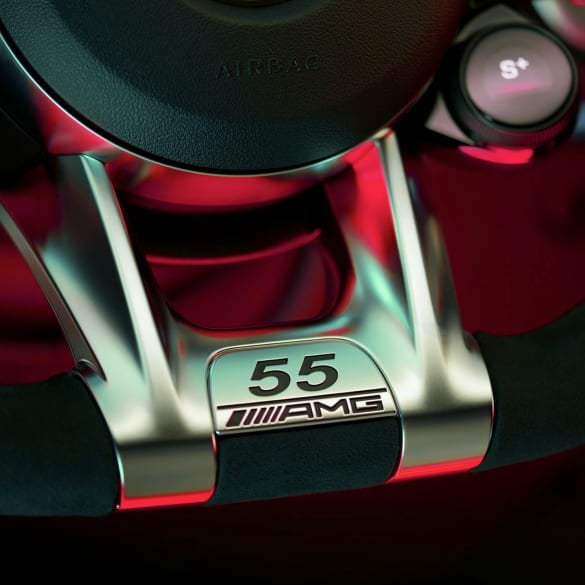 AMG Edition 55 steering wheel trim chrome G-Class W463A Genuine | A0004645900-B