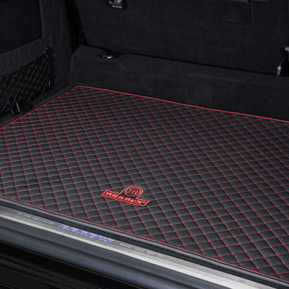 BRABUS trunk mat real leather black red G-Wagon W463A Genuine BRABUS
