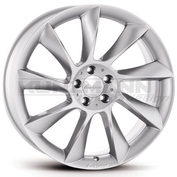 Lorinser RS8 light-alloy wheels Mercedes-Benz C-Class W204 original 19 inch silver