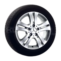 Abbildung Mercedes-Benz Alufelgen im 5-Doppel-Speichen-Design f&uuml;r die Mercedes B-Klasse W245