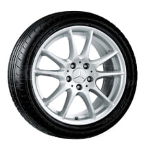 Abbildung Mercedes-Benz Alufelgen im 5-Doppel-Speichen-Design f&uuml;r die Mercedes B-Klasse W245