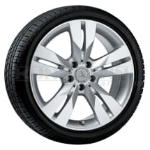 Abbildung Mercedes-Benz Alufelgen im 5-Doppel-Speichen-Design | 18 Zoll | f&uuml;r Mercedes CLS W219