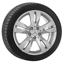 Abbildung Mercedes-Benz Alufelgen im 5-Doppel-Speichen-Design | 17 Zoll | Mercedes SLK R171