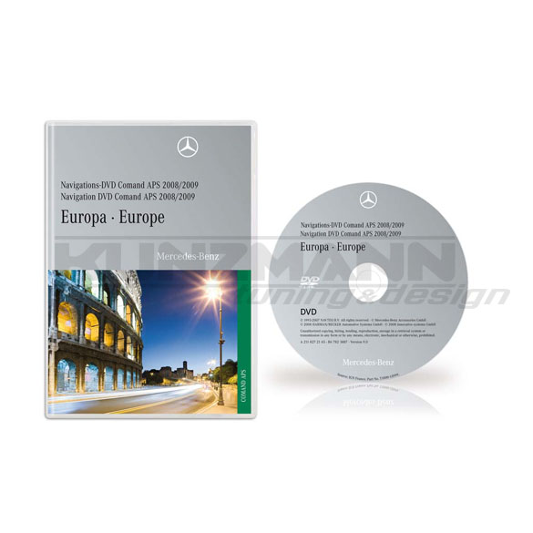 Dvd comand aps 2009 europa original mercedes #2