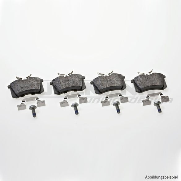 rear brake pads for 302x12 mm brake discs genuine vw / audi part | 4F0698451D