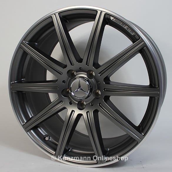 CLS 63 AMG 19-inch alloy wheel set | 10-spoke alloy wheels | Mercedes-Benz CLS W218 | gray matte | 218-AMG-10-grau-matt