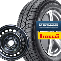Abbildung Mercedes Winterr&auml;der 15 Zoll | A-Klasse W169 | 1 Satz Stahlfelgen + Winterreifen