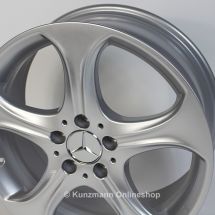 Mercedes-Benz 18 Zoll Felgensatz | C-Klasse W205 | 5-Speichen-Rad | vanadium silber | A20540106/07007X45-C
