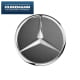 Mercedes-Benz Nabendeckel in Titangrau / Himalaya Grey mit Chromstern