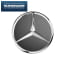 Mercedes-Benz Nabendeckel in Titangrau / Himalaya Grey mit Chromstern