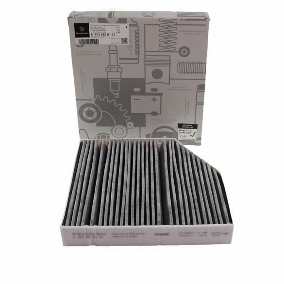 Cabin air filter Activated carbon filter A2058350147 Genuine Mercedes-Benz
