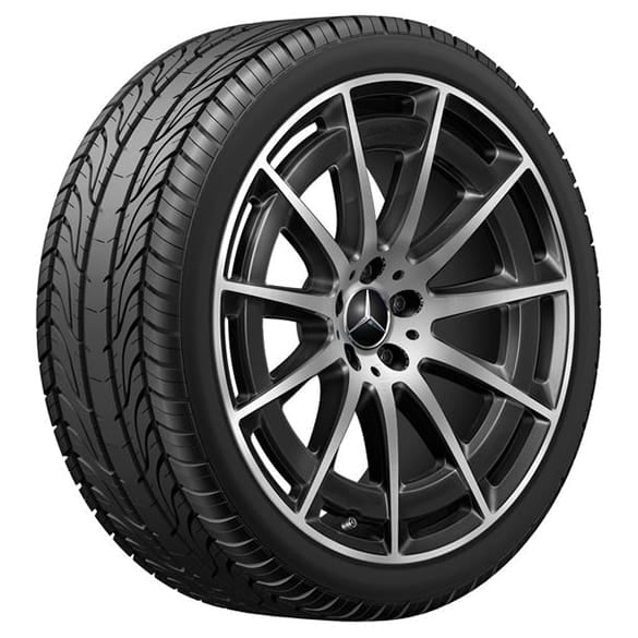 AMG summer wheels 21 inch EQS V297 black complete wheel set Genuine Mercedes-Benz