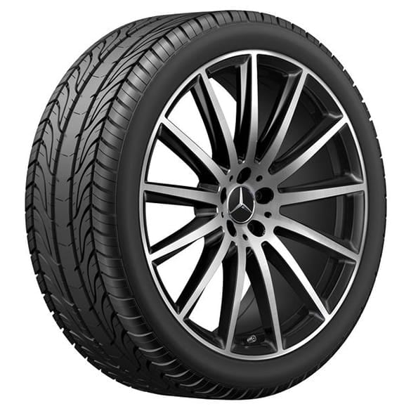 AMG summer wheels 22 inch GLS X167 black complete wheel set Genuine Mercedes-Benz