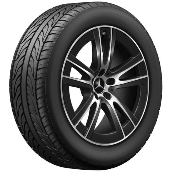 Summer wheels 19 inch GLC X254 Hybrid black complete wheel set Genuine Mercedes-Benz 