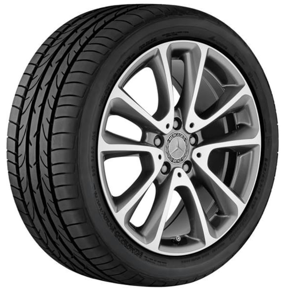 Summer wheels 18 inch E-Class Sedan W213 tremolite grey complete wheel set Genuine Mercedes-Benz