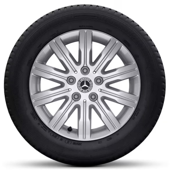 16 inch summer wheels model series Citan T-Class EQT silver genuine Mercedes-Benz Continental