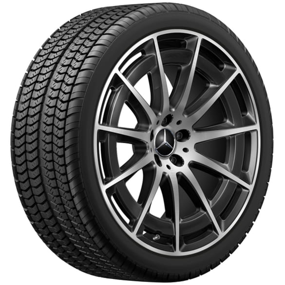 AMG winter wheels 21 inch EQS 53 AMG V297 black complete wheels set Genuine Mercedes-Benz