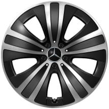 winter wheels 19 inch EQE sedan V295 black complete wheels set Genuine Mercedes-Benz | Q44054311004A+Q440141715490/500