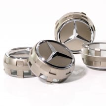 AMG hub caps central locking gold matt genuine Mercedes-Benz | A00040009001190-Satz