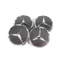 Mercedes-Benz wheel hub inserts set in titanium grey | A2204000125 9771-Satz