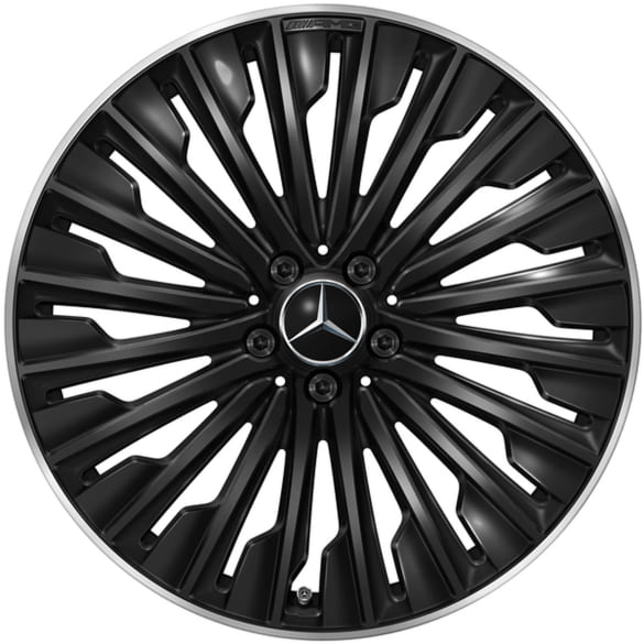 AMG 20 inch wheels E-Class W214 sedan black multi-spoke Genuine Mercedes-AMG | A2144010500/0600 7X72-W214