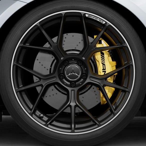 AMG 21 inch forged wheels AMG GT C192 cross spokes black matte Genuine Mercedes-AMG