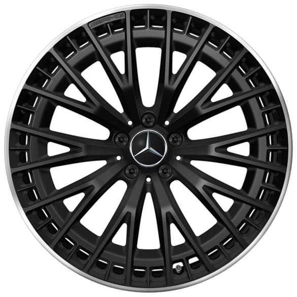 AMG 21 inch wheels multi spokes AMG EQE 43/53 black matt high Genuine Mercedes-AMG