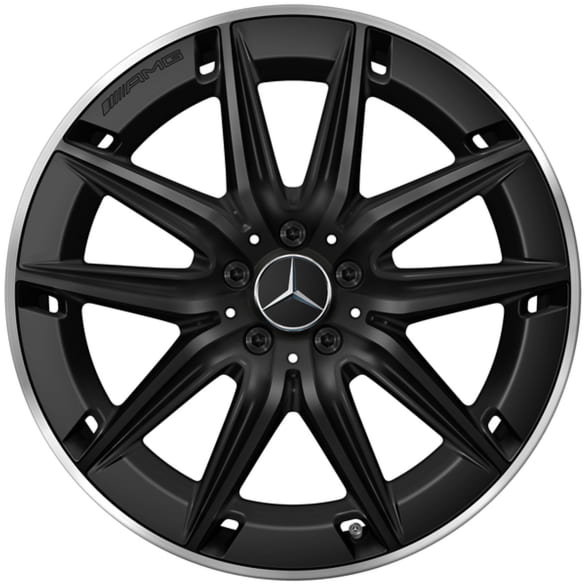 GLB 35 AMG 20 inch wheels X247 10-spoke-design black matte genuine Mercedes-AMG