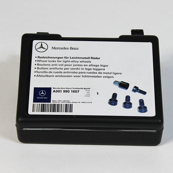wheel lock kit | black | 14 x 1,5 x 27 | Genuine Mercedes-Benz | A0019901607