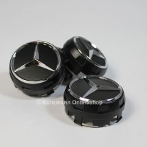 AMG hubcaps | central locking design |  black matt | A0004000900 9283